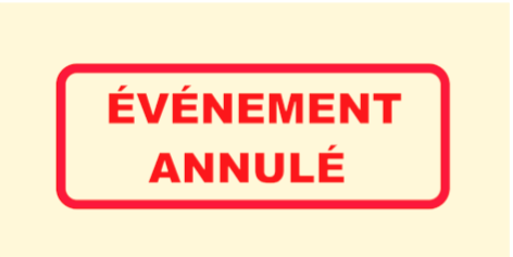 ANNULATION DU SALON
